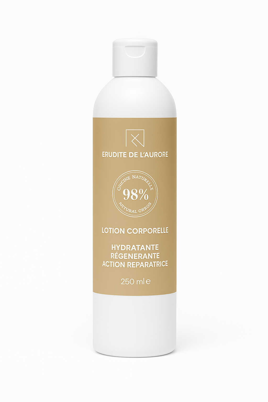 Lotion corporelle. Hydratante, régénérante, réparatrice.